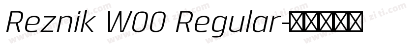 Reznik W00 Regular字体转换